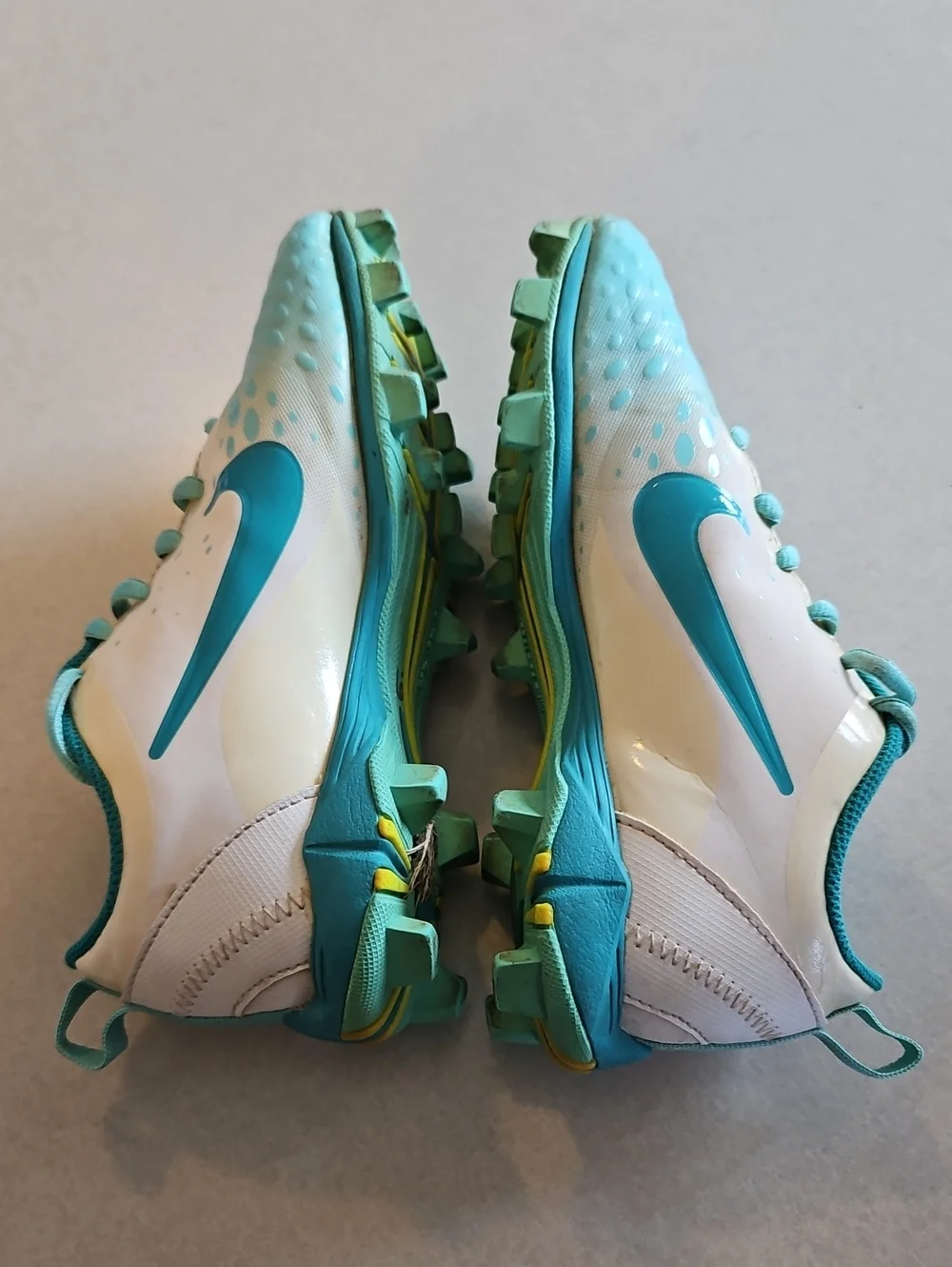 Nike Teal And White Softball Cleats